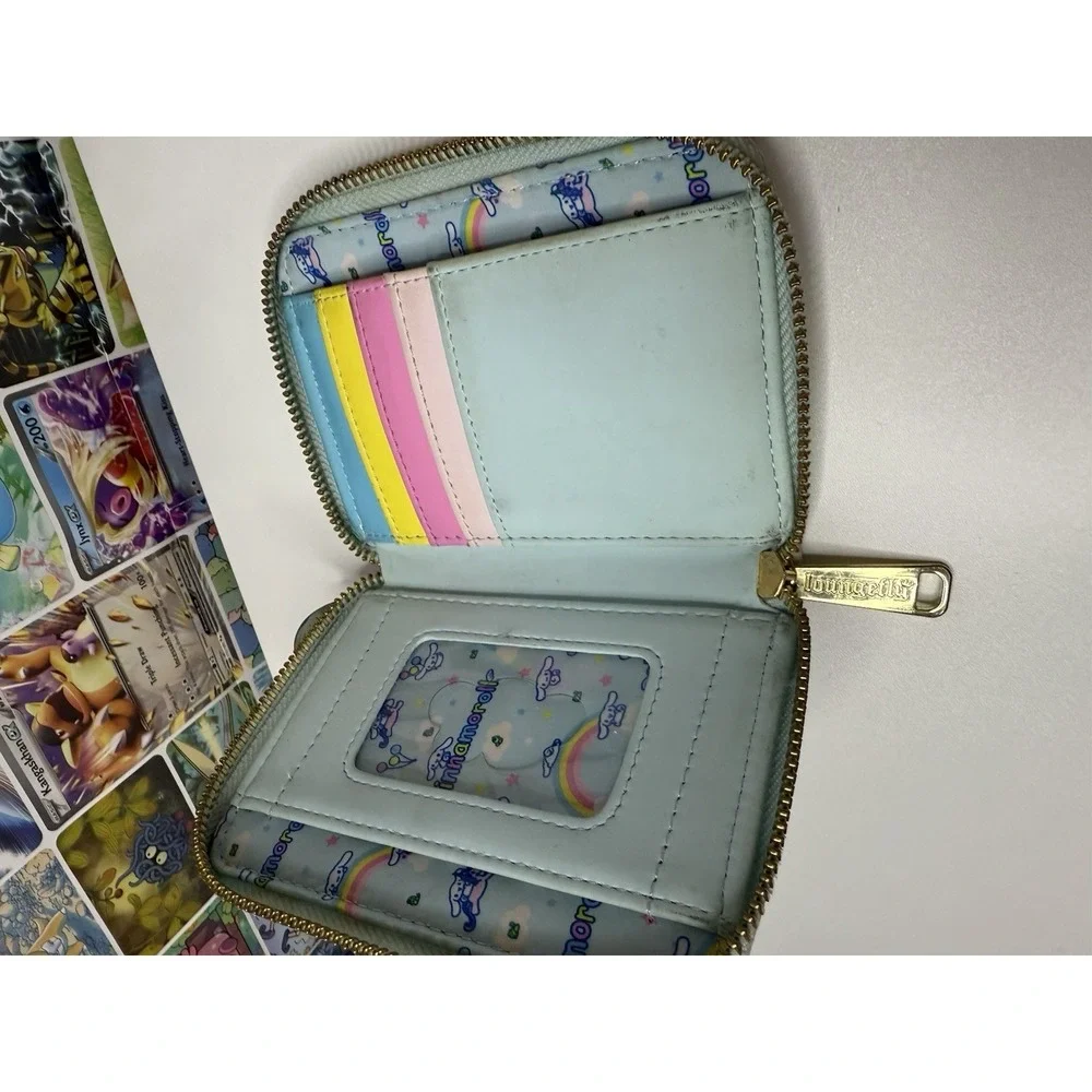 Loungefly‎ Sanrio Cinnamoroll Unicorn Zip Around Wallet 4x5